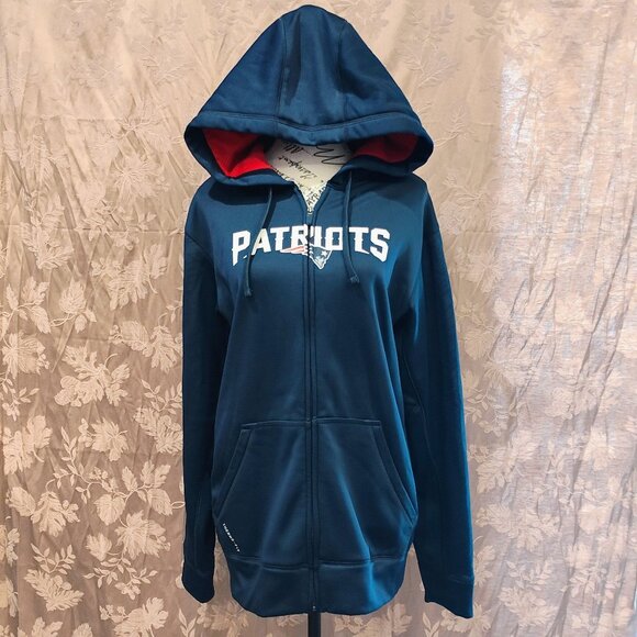 Nike Therma-Fit NFL Team Apparel, Patriots Zip Up Hoodie, Size S, Like New! - Picture 1 of 7
